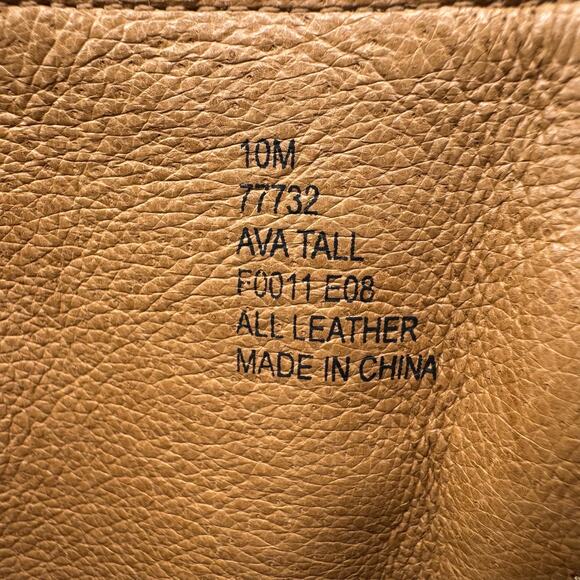 FRYE 'Ava' Dark Brown Snakeskin Textured Leather Heeled Boots - Picture 9 of 10